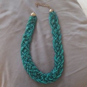 Beautiful Braided turquoise necklace